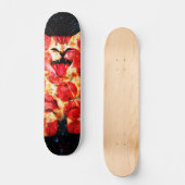 Pizzakatze im Weltraum Skateboard (Vorderseite)