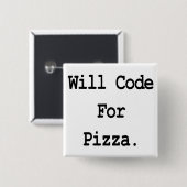 Pizzakode Button (Vorne & Hinten)