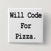 Pizzakode Button (Vorderseite)
