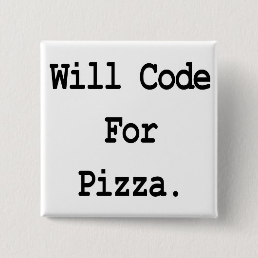 Pizzakode Button (Vorderseite)