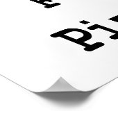 Pizzakode Poster (Ecke)