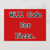 Pizzakode Postkarte (Vorderseite)