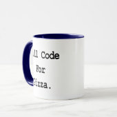 Pizzakode Tasse (Vorderseite Links)