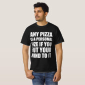 Pizzakomische Zitatliebhaber T-Shirt (Vorne ganz)