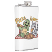 Pizzaliebhaber Flachmann (Rechts)