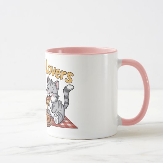 Pizzaliebhaber Tasse (Rechts)