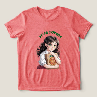 Pizzaliebhaber Tri-Blend Shirt