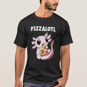 Pizzalotl axolotl Niedlich Salamander Amphibian En T-Shirt
