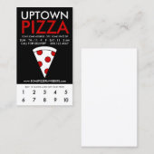 Pizzaloyalität Treuekarte (Vorne/Hinten)