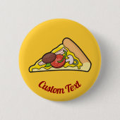 Pizzalschnitt Button (Vorderseite)