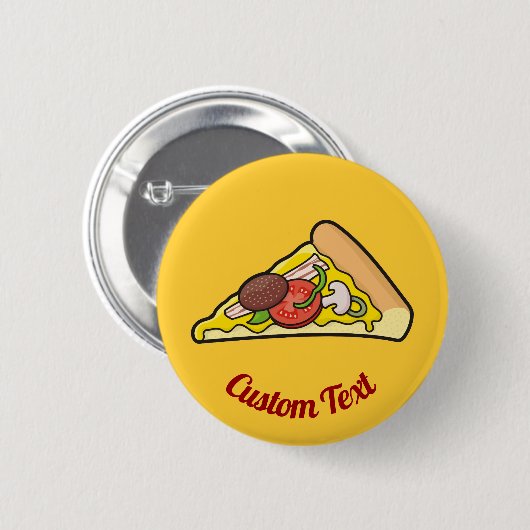 Pizzalschnitt Button (Vorne & Hinten)