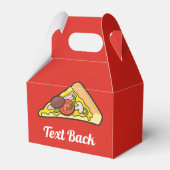 Pizzalschnitt Geschenkschachtel (Rückseite)