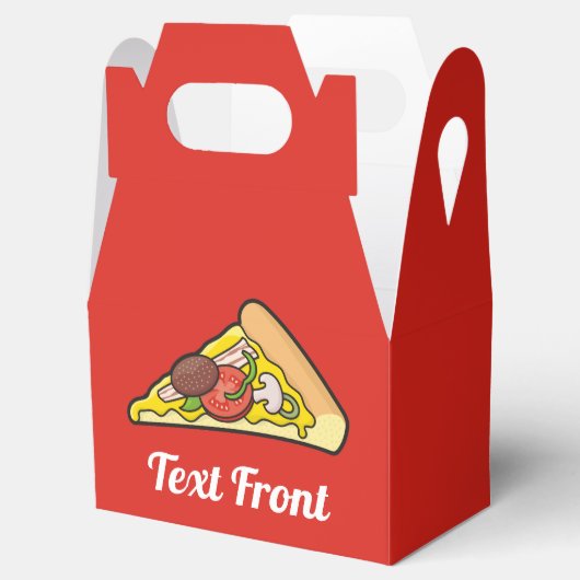 Pizzalschnitt Geschenkschachtel (Geöffnet)