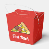 Pizzalschnitt Geschenkschachtel (Rückseite)