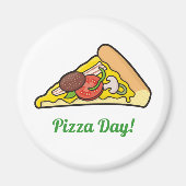 Pizzalschnitt Magnet (Vorne)