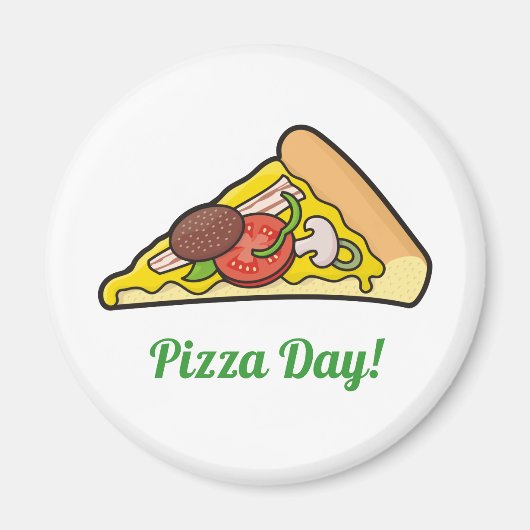 Pizzalschnitt Magnet (Vorne)