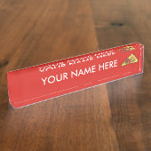 Pizzalschnitt Namensplakette (Seite)