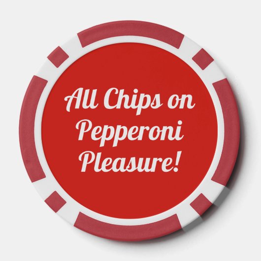 Pizzalschnitt Pokerchips (Rückseite)