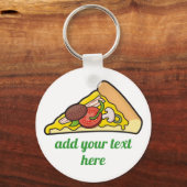 Pizzalschnitt Schlüsselanhänger (Vorderseite)