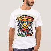 Pizzalschnitt-T - Shirt (Vorderseite)