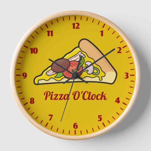 Pizzalschnitt Uhr (Vorderseite)