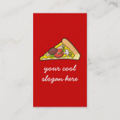 Pizzalschnitt Visitenkarte (Rückseite)