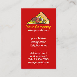 Pizzalschnitt Visitenkarte