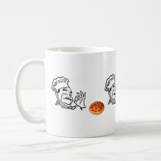 Pizzaman-Tasse Kaffeetasse (Links)