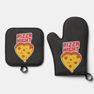 Pizzanacht Ofenhandschuh & Topflappen-Set