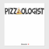 Pizzaologe - Funny Pizza Sticker (Blatt)