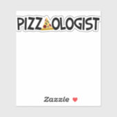 Pizzaologe - Funny Pizza Sticker (Blatt)