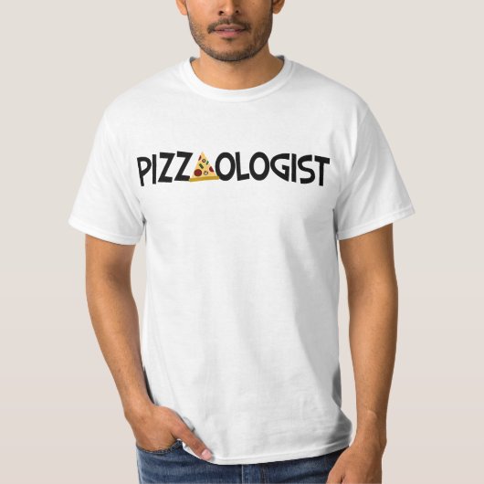 Pizzaologe - Funny Pizza T - Shirt (Vorderseite)