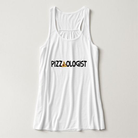 Pizzaologin - Funny Pizza Tank Top (Design Vorderseite)