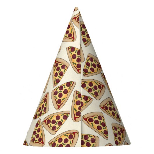 Pizzapapapier-Party Partyhütchen (Rückseite)