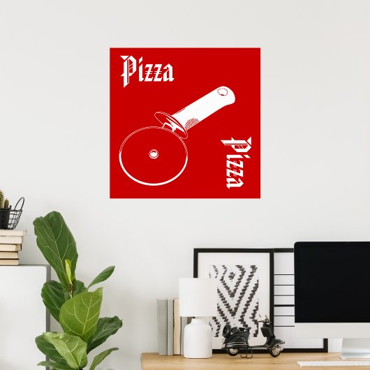 Pizzaposter Poster (Heimbüro)