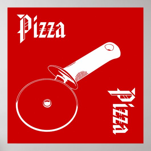 Pizzaposter Poster (Vorne)