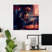Pizzaposter Poster (Heimbüro)