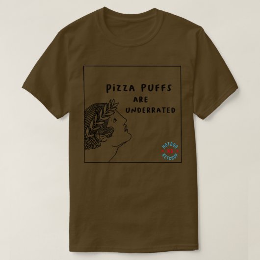 Pizzapuppel sind unterbewertet T-Shirt (Design vorne)