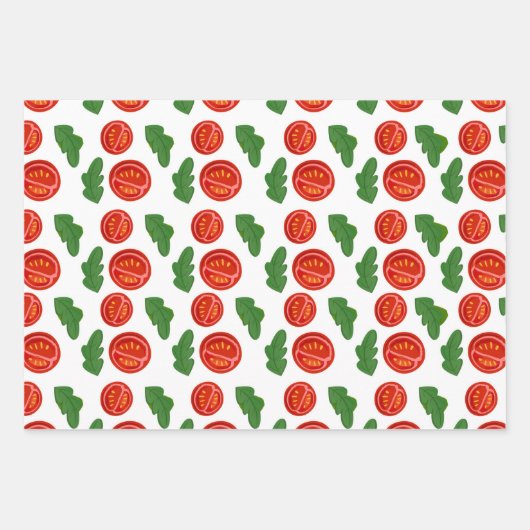 Pizzapustradel zum Verpacken von Papierblättern Geschenkpapier Set (Vorderseite 3)