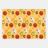 Pizzapustradel zum Verpacken von Papierblättern Geschenkpapier Set (Vorderseite 2)