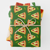 Pizzapustradel zum Verpacken von Papierblättern Geschenkpapier Set (Beispiel)