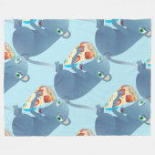 Pizzarettdecke Fleecedecke (Vorderseite (Horizontal))