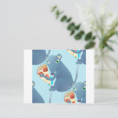 Pizzarrat Postkarte (Stehend Vorderseite)