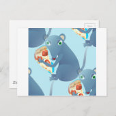 Pizzarrat Postkarte (Vorne/Hinten)