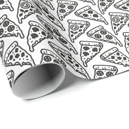 Pizzas Geschenkpapier (Rolleneckpunkt)