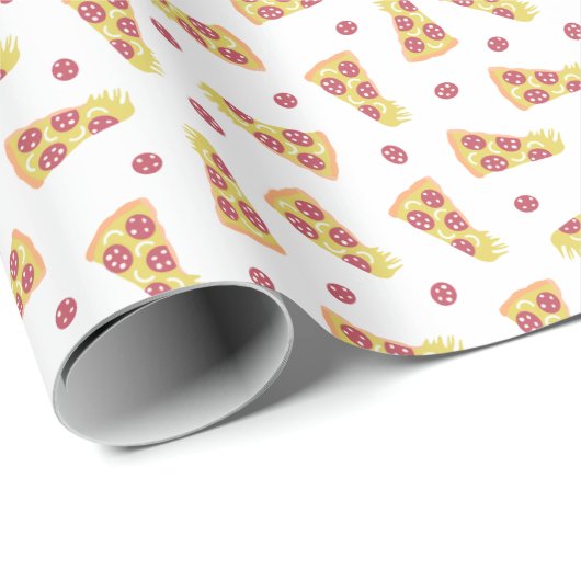 Pizzas Geschenkpapier (Rolleneckpunkt)