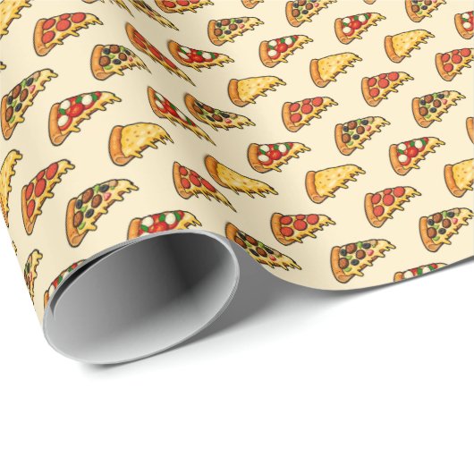 Pizzas Geschenkpapier (Rolleneckpunkt)