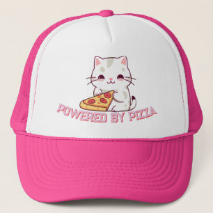 Pizzas mit Niedlicher Katze Truckerkappe