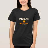 Pizzas Over Hell & Back Shirt – Bold Funny Pizza L (Vorderseite)