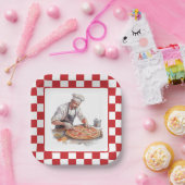 Pizzas-Party für coole Koch Pappteller (Party)